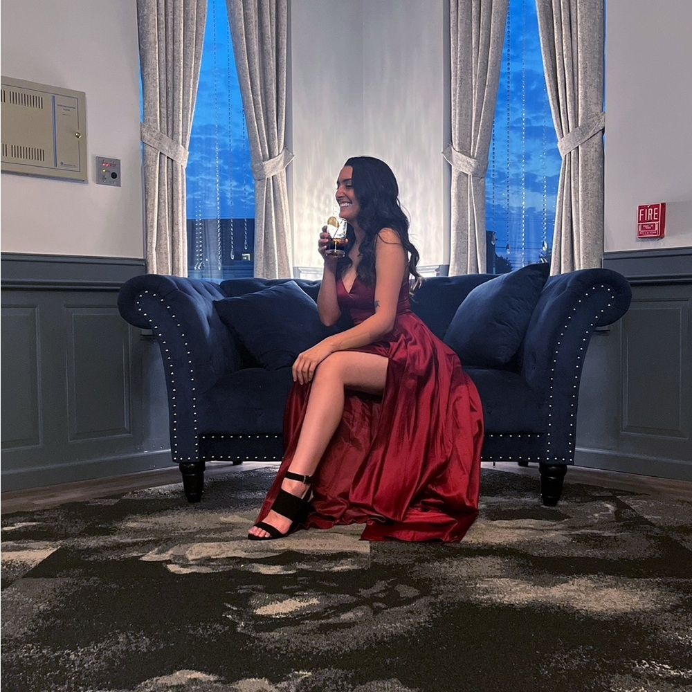 Elegant Red Evening Gown